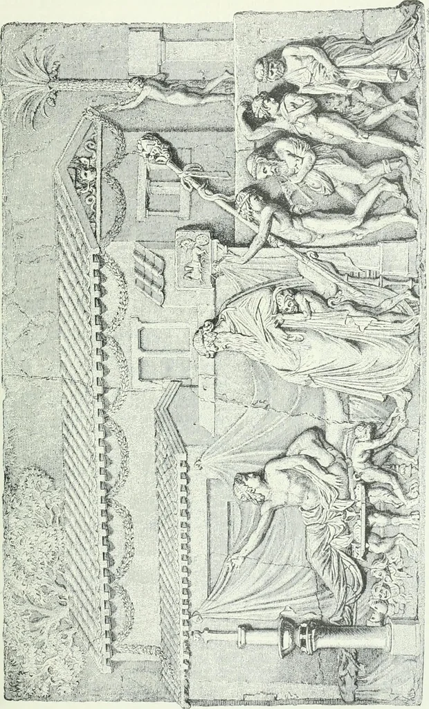 An illustration from Denkmäler des klassischen Altertums, zur Erläuterung des Lebens der Griechen und Römer in Religion, Kunst und Sitte, 1887, leaf 410