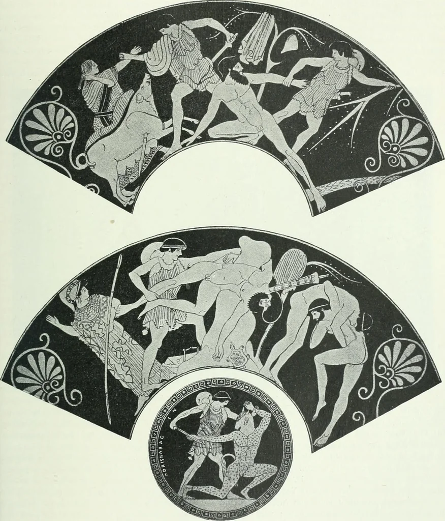 An illustration from Denkmäler des klassischen Altertums, zur Erläuterung des Lebens der Griechen und Römer in Religion, Kunst und Sitte, 1887, leaf 454