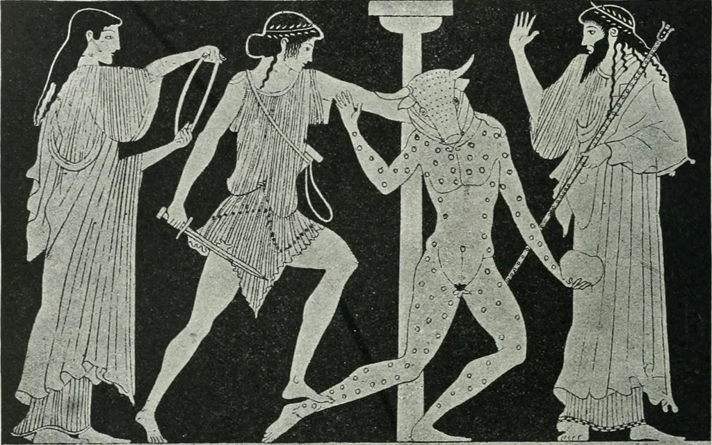 An illustration from Denkmäler des klassischen Altertums, zur Erläuterung des Lebens der Griechen und Römer in Religion, Kunst und Sitte, 1887, leaf 455