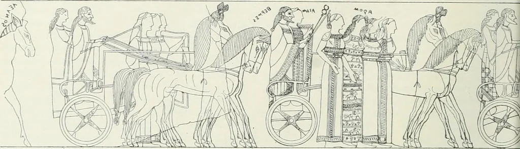 An illustration from Denkmäler des klassischen Altertums, zur Erläuterung des Lebens der Griechen und Römer in Religion, Kunst und Sitte, 1887, leaf 465