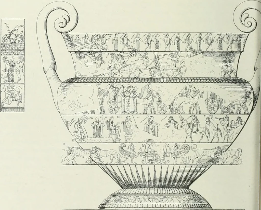 An illustration from Denkmäler des klassischen Altertums, zur Erläuterung des Lebens der Griechen und Römer in Religion, Kunst und Sitte, 1887, leaf 465