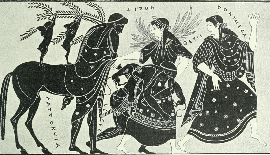 An illustration from Denkmäler des klassischen Altertums, zur Erläuterung des Lebens der Griechen und Römer in Religion, Kunst und Sitte, 1887, leaf 468