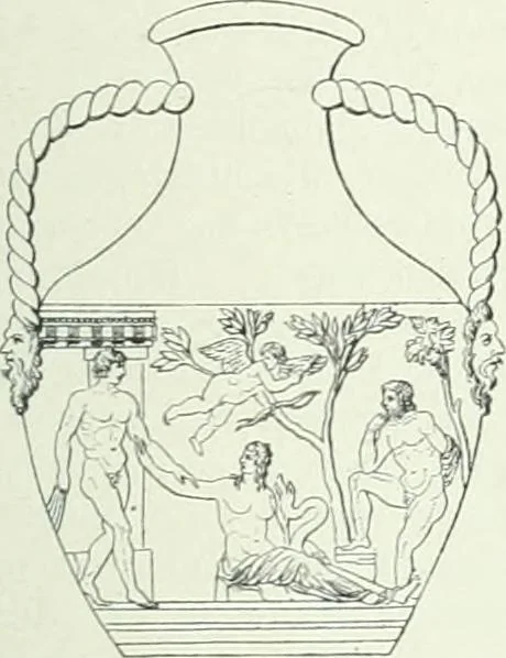 An illustration from Denkmäler des klassischen Altertums, zur Erläuterung des Lebens der Griechen und Römer in Religion, Kunst und Sitte, 1887, leaf 470