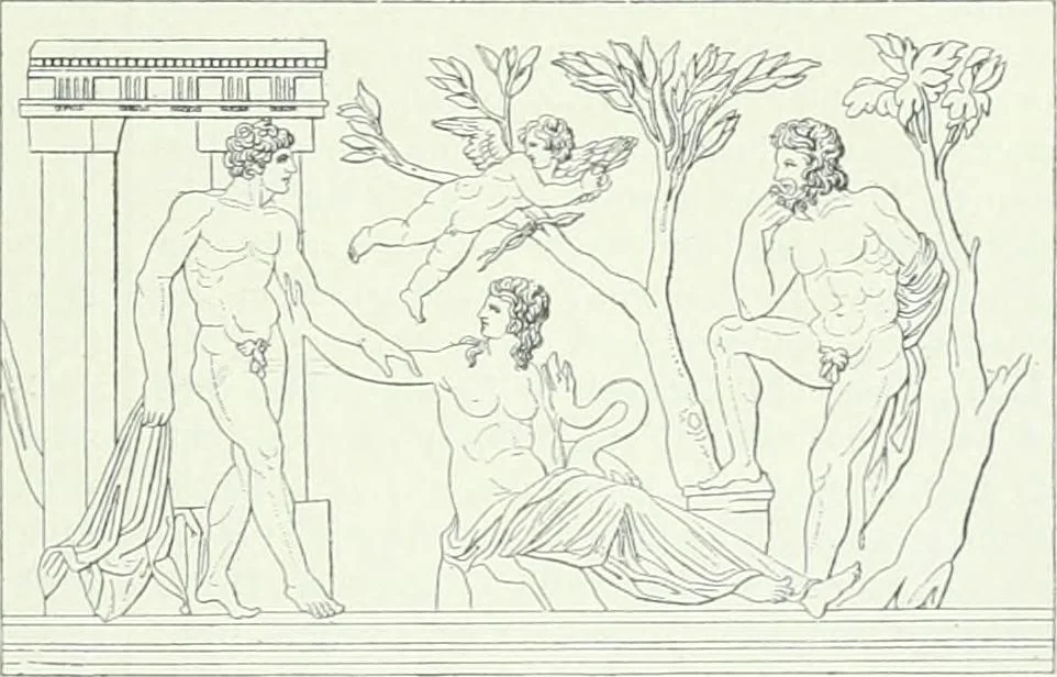 An illustration from Denkmäler des klassischen Altertums, zur Erläuterung des Lebens der Griechen und Römer in Religion, Kunst und Sitte, 1887, leaf 470