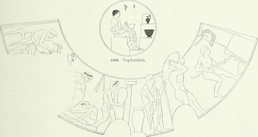 An illustration from Denkmäler des klassischen Altertums, zur Erläuterung des Lebens der Griechen und Römer in Religion, Kunst und Sitte, 1887, leaf 472