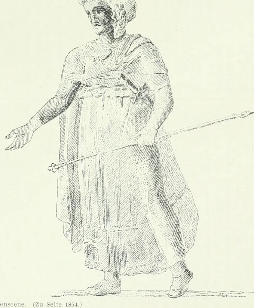 An illustration from Denkmäler des klassischen Altertums, zur Erläuterung des Lebens der Griechen und Römer in Religion, Kunst und Sitte, 1887, leaf 538