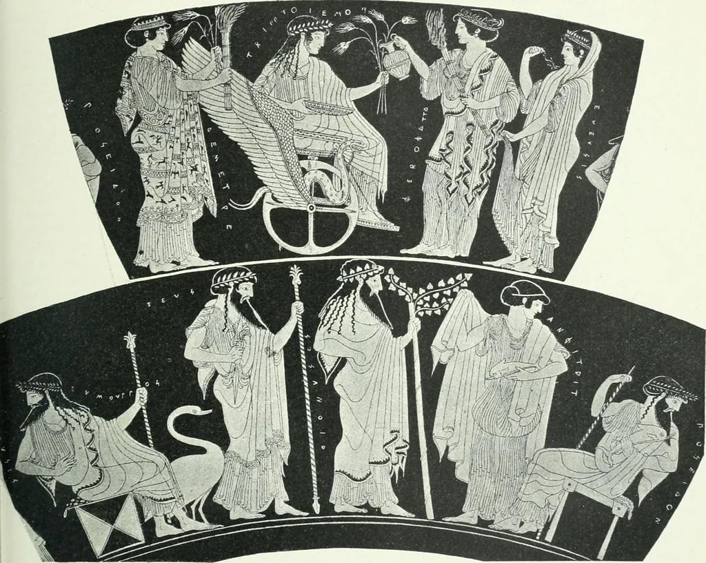 An illustration from Denkmäler des klassischen Altertums, zur Erläuterung des Lebens der Griechen und Römer in Religion, Kunst und Sitte, 1887, leaf 542