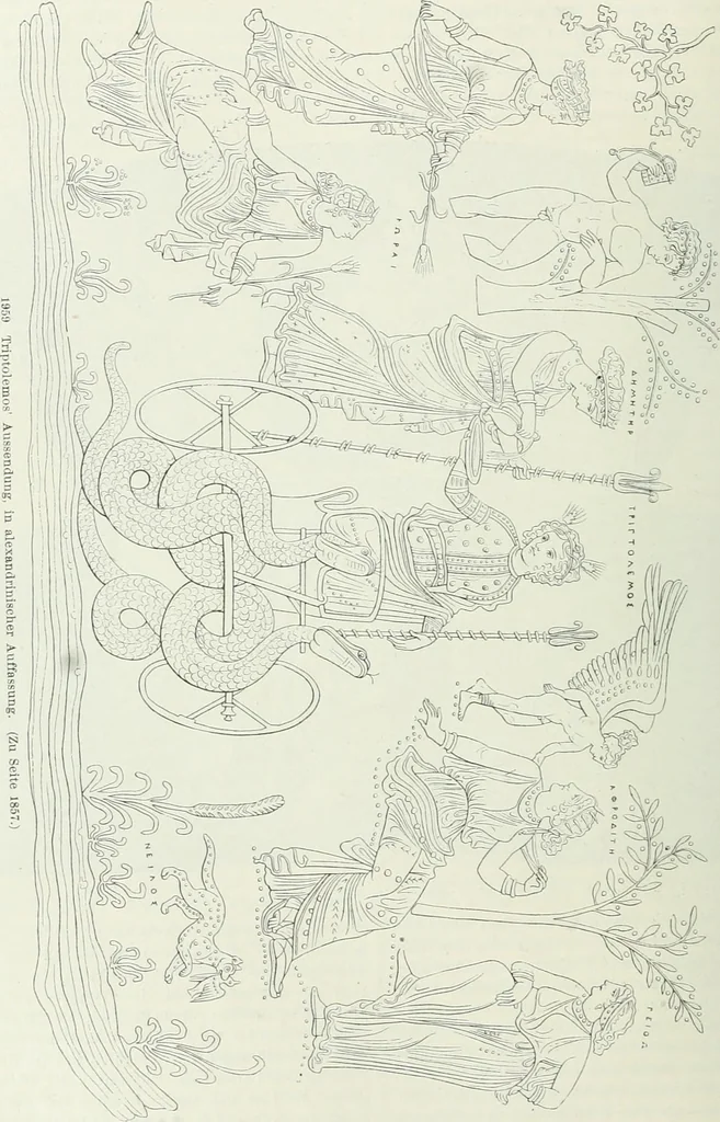 An illustration from Denkmäler des klassischen Altertums, zur Erläuterung des Lebens der Griechen und Römer in Religion, Kunst und Sitte, 1887, leaf 543