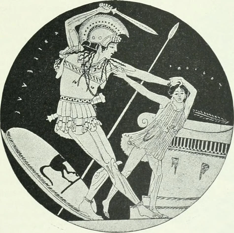 An illustration from Denkmäler des klassischen Altertums, zur Erläuterung des Lebens der Griechen und Römer in Religion, Kunst und Sitte, 1887, leaf 610