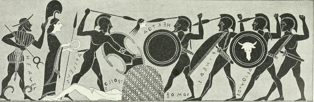 An illustration from Denkmäler des klassischen Altertums, zur Erläuterung des Lebens der Griechen und Römer in Religion, Kunst und Sitte, 1887, leaf 611