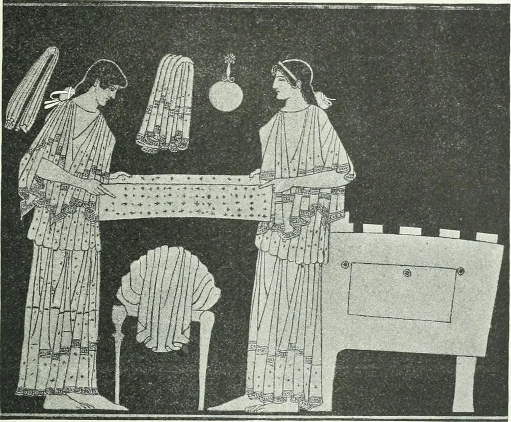 An illustration from Denkmäler des klassischen Altertums, zur Erläuterung des Lebens der Griechen und Römer in Religion, Kunst und Sitte, 1887, leaf 640