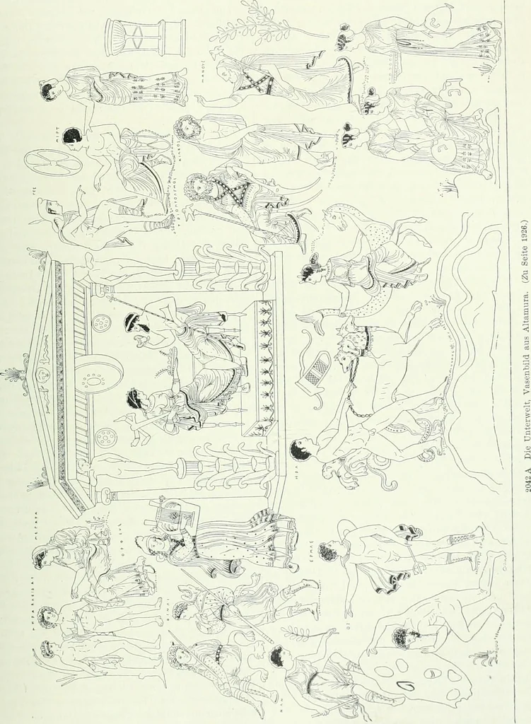 An illustration from Denkmäler des klassischen Altertums, zur Erläuterung des Lebens der Griechen und Römer in Religion, Kunst und Sitte, 1887, leaf 648