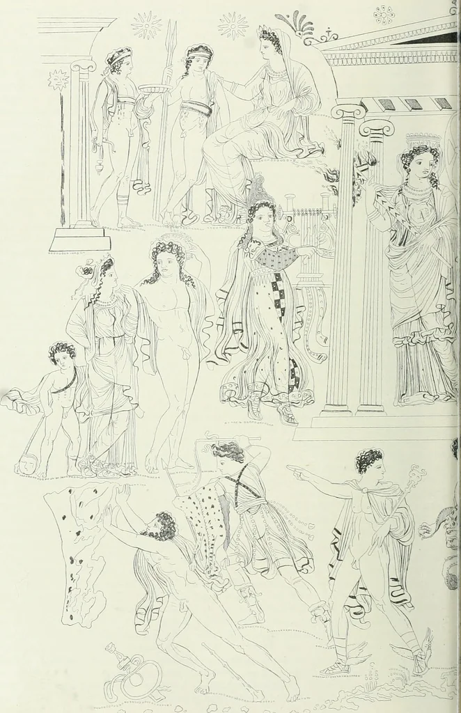 An illustration from Denkmäler des klassischen Altertums, zur Erläuterung des Lebens der Griechen und Römer in Religion, Kunst und Sitte, 1887, leaf 651