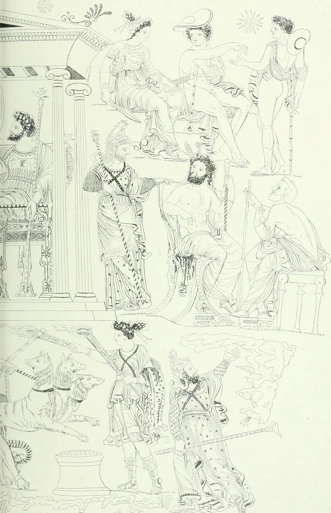 An illustration from Denkmäler des klassischen Altertums, zur Erläuterung des Lebens der Griechen und Römer in Religion, Kunst und Sitte, 1887, leaf 652