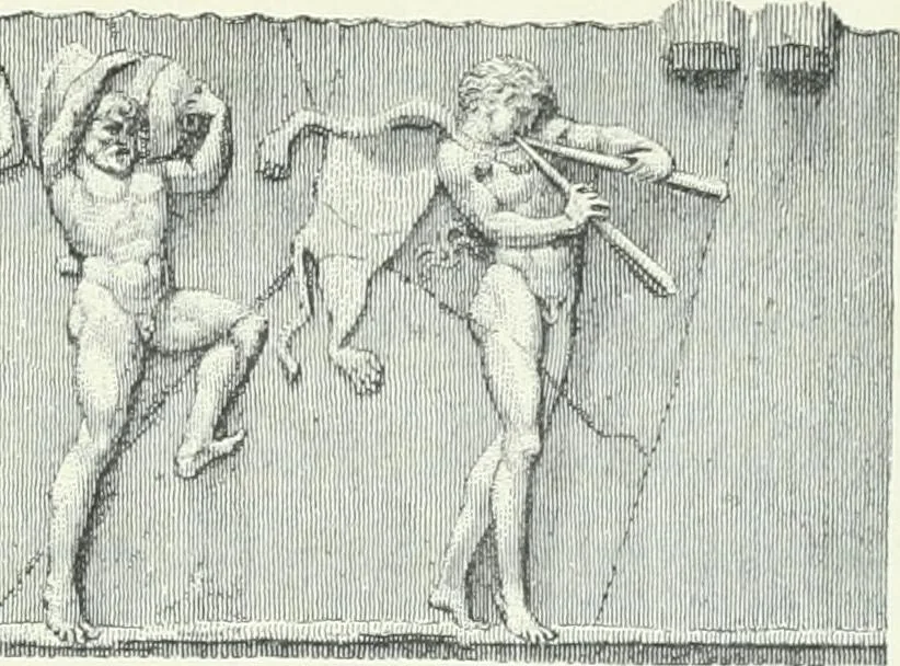 An illustration from Denkmäler des klassischen Altertums, zur Erläuterung des Lebens der Griechen und Römer in Religion, Kunst und Sitte, 1887, leaf 656