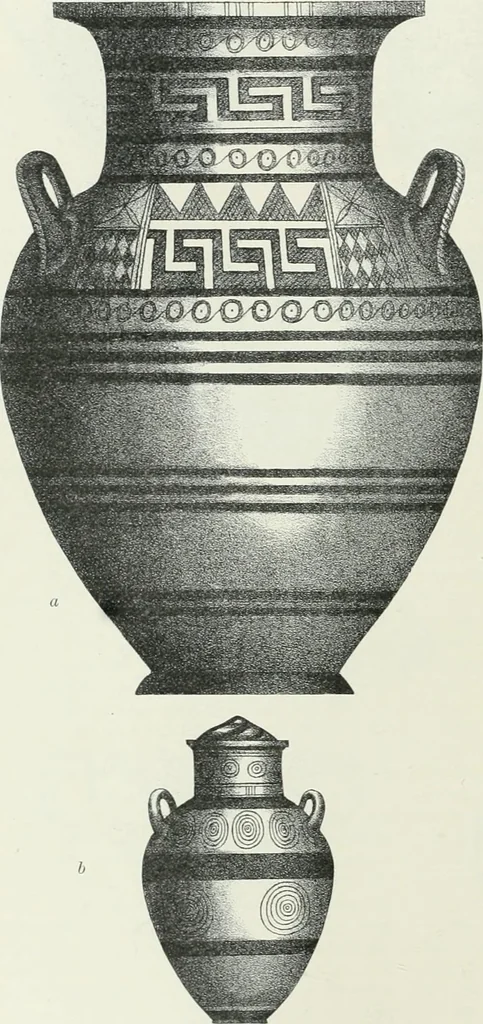 An illustration from Denkmäler des klassischen Altertums, zur Erläuterung des Lebens der Griechen und Römer in Religion, Kunst und Sitte, 1887, leaf 671