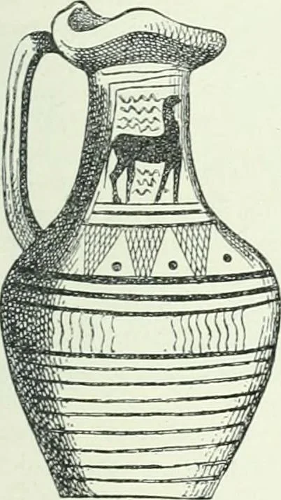 An illustration from Denkmäler des klassischen Altertums, zur Erläuterung des Lebens der Griechen und Römer in Religion, Kunst und Sitte, 1887, leaf 676