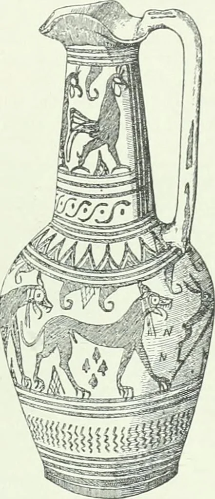 An illustration from Denkmäler des klassischen Altertums, zur Erläuterung des Lebens der Griechen und Römer in Religion, Kunst und Sitte, 1887, leaf 676