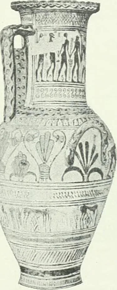 An illustration from Denkmäler des klassischen Altertums, zur Erläuterung des Lebens der Griechen und Römer in Religion, Kunst und Sitte, 1887, leaf 676