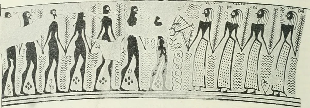 An illustration from Denkmäler des klassischen Altertums, zur Erläuterung des Lebens der Griechen und Römer in Religion, Kunst und Sitte, 1887, leaf 677