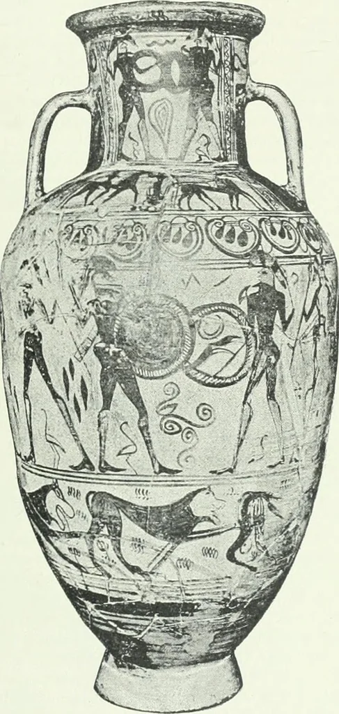 An illustration from Denkmäler des klassischen Altertums, zur Erläuterung des Lebens der Griechen und Römer in Religion, Kunst und Sitte, 1887, leaf 678