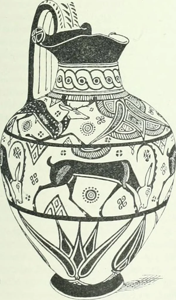 An illustration from Denkmäler des klassischen Altertums, zur Erläuterung des Lebens der Griechen und Römer in Religion, Kunst und Sitte, 1887, leaf 680