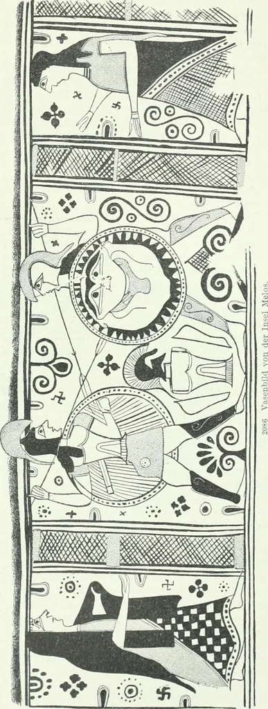 An illustration from Denkmäler des klassischen Altertums, zur Erläuterung des Lebens der Griechen und Römer in Religion, Kunst und Sitte, 1887, leaf 684