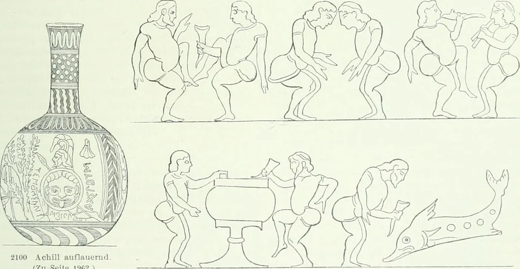 An illustration from Denkmäler des klassischen Altertums, zur Erläuterung des Lebens der Griechen und Römer in Religion, Kunst und Sitte, 1887, leaf 692