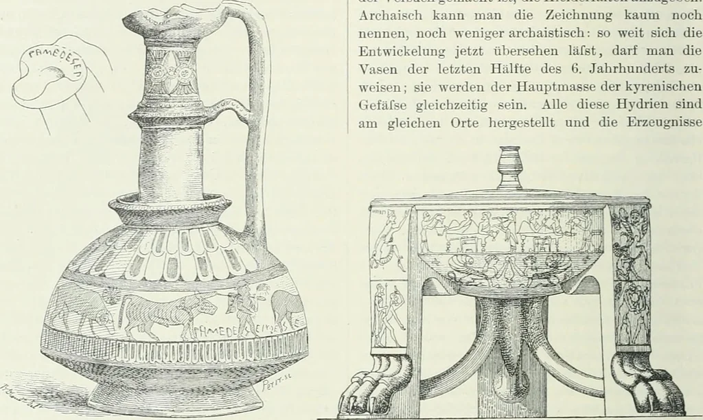An illustration from Denkmäler des klassischen Altertums, zur Erläuterung des Lebens der Griechen und Römer in Religion, Kunst und Sitte, 1887, leaf 699