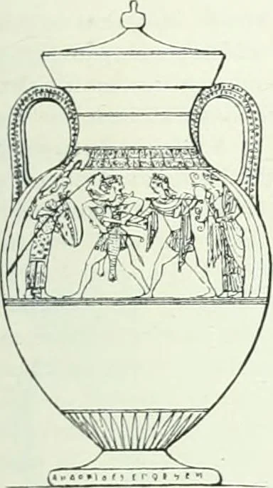 An illustration from Denkmäler des klassischen Altertums, zur Erläuterung des Lebens der Griechen und Römer in Religion, Kunst und Sitte, 1887, leaf 702