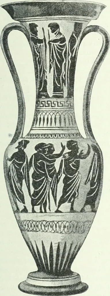 An illustration from Denkmäler des klassischen Altertums, zur Erläuterung des Lebens der Griechen und Römer in Religion, Kunst und Sitte, 1887, leaf 704