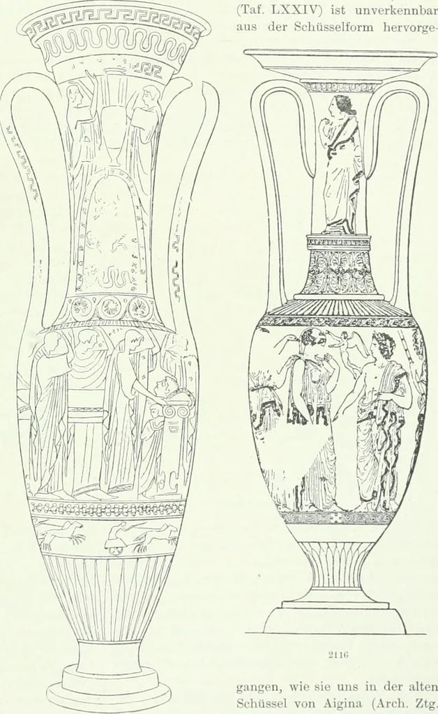 An illustration from Denkmäler des klassischen Altertums, zur Erläuterung des Lebens der Griechen und Römer in Religion, Kunst und Sitte, 1887, leaf 704
