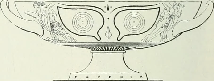 An illustration from Denkmäler des klassischen Altertums, zur Erläuterung des Lebens der Griechen und Römer in Religion, Kunst und Sitte, 1887, leaf 705
