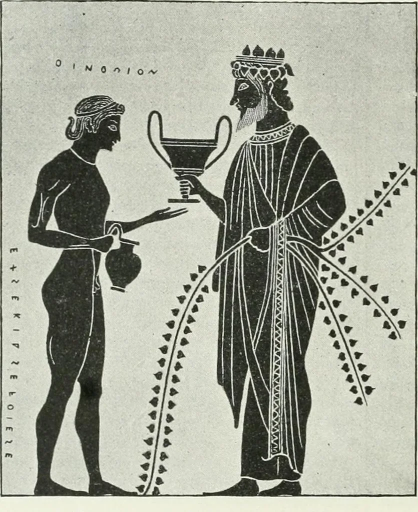 An illustration from Denkmäler des klassischen Altertums, zur Erläuterung des Lebens der Griechen und Römer in Religion, Kunst und Sitte, 1887, leaf 709