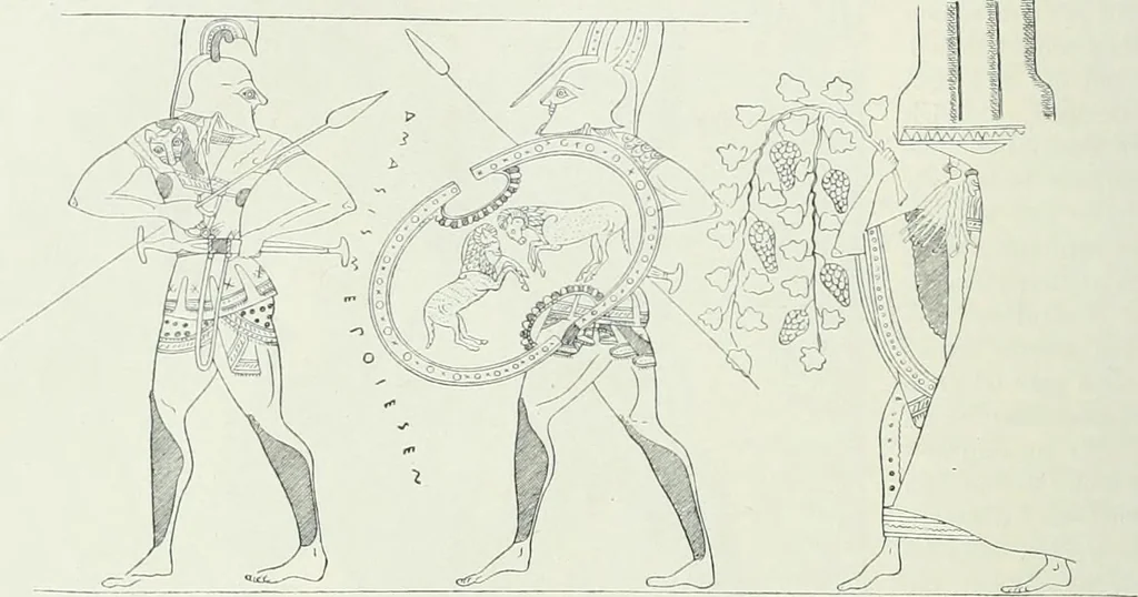 An illustration from Denkmäler des klassischen Altertums, zur Erläuterung des Lebens der Griechen und Römer in Religion, Kunst und Sitte, 1887, leaf 711