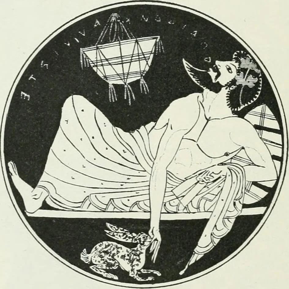 An illustration from Denkmäler des klassischen Altertums, zur Erläuterung des Lebens der Griechen und Römer in Religion, Kunst und Sitte, 1887, leaf 713