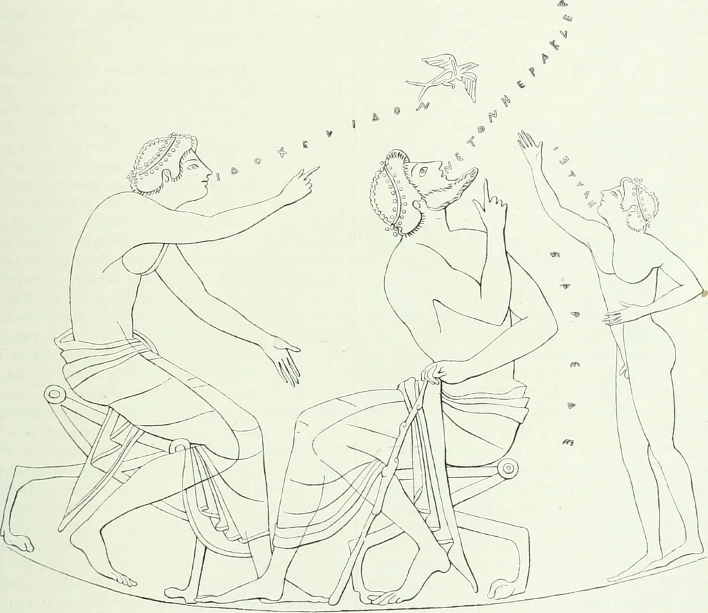 An illustration from Denkmäler des klassischen Altertums, zur Erläuterung des Lebens der Griechen und Römer in Religion, Kunst und Sitte, 1887, leaf 714