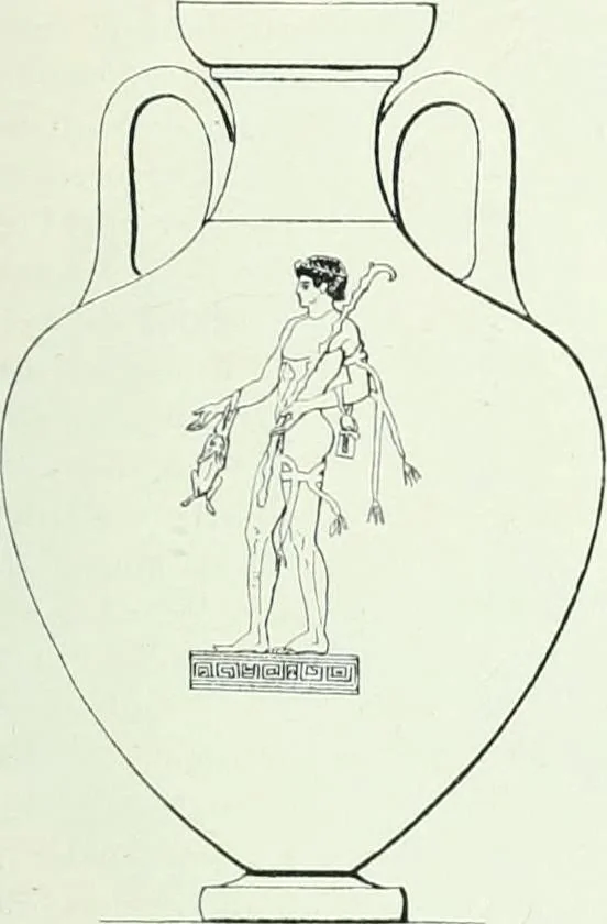An illustration from Denkmäler des klassischen Altertums, zur Erläuterung des Lebens der Griechen und Römer in Religion, Kunst und Sitte, 1887, leaf 716