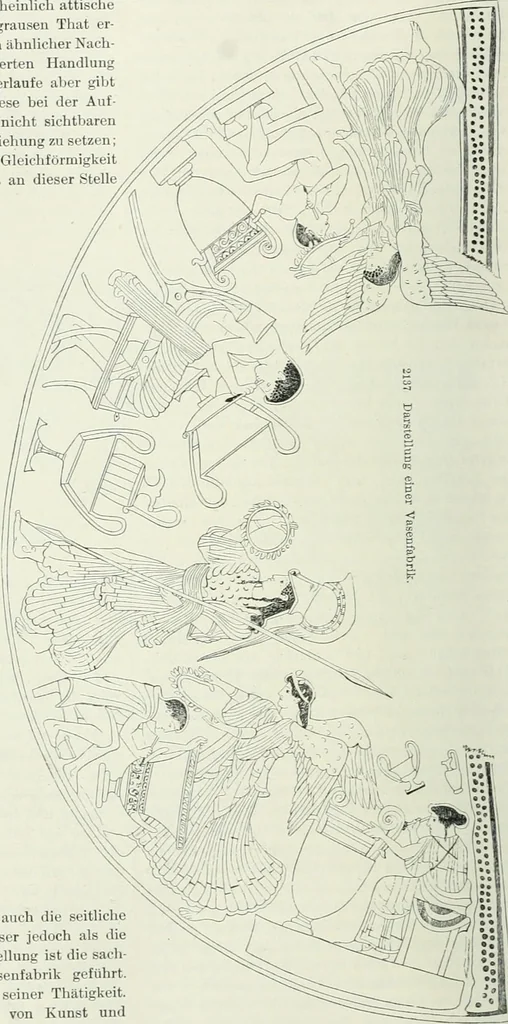 An illustration from Denkmäler des klassischen Altertums, zur Erläuterung des Lebens der Griechen und Römer in Religion, Kunst und Sitte, 1887, leaf 721