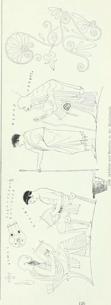 An illustration from Denkmäler des klassischen Altertums, zur Erläuterung des Lebens der Griechen und Römer in Religion, Kunst und Sitte, 1887, leaf 722
