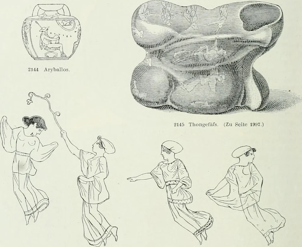 An illustration from Denkmäler des klassischen Altertums, zur Erläuterung des Lebens der Griechen und Römer in Religion, Kunst und Sitte, 1887, leaf 725