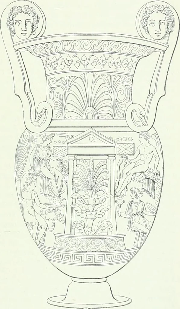 An illustration from Denkmäler des klassischen Altertums, zur Erläuterung des Lebens der Griechen und Römer in Religion, Kunst und Sitte, 1887, leaf 734