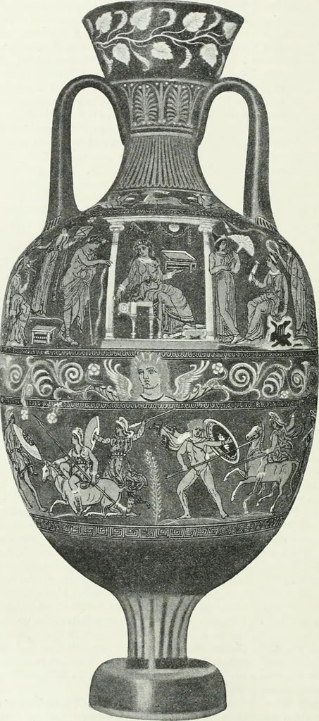 An illustration from Denkmäler des klassischen Altertums, zur Erläuterung des Lebens der Griechen und Römer in Religion, Kunst und Sitte, 1887, leaf 737