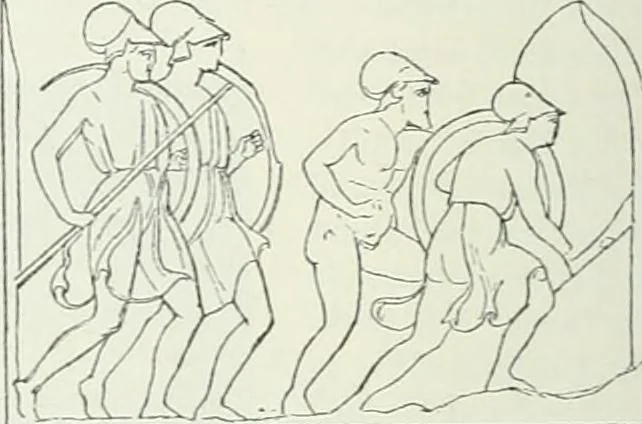 An illustration from Denkmäler des klassischen Altertums, zur Erläuterung des Lebens der Griechen und Römer in Religion, Kunst und Sitte, 1887, leaf 755