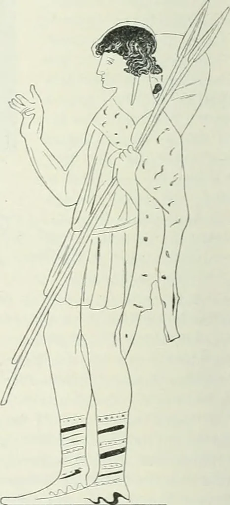 An illustration from Denkmäler des klassischen Altertums, zur Erläuterung des Lebens der Griechen und Römer in Religion, Kunst und Sitte, 1887, leaf 755