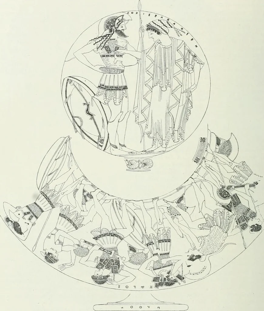 An illustration from Denkmäler des klassischen Altertums, zur Erläuterung des Lebens der Griechen und Römer in Religion, Kunst und Sitte, 1887, leaf 763