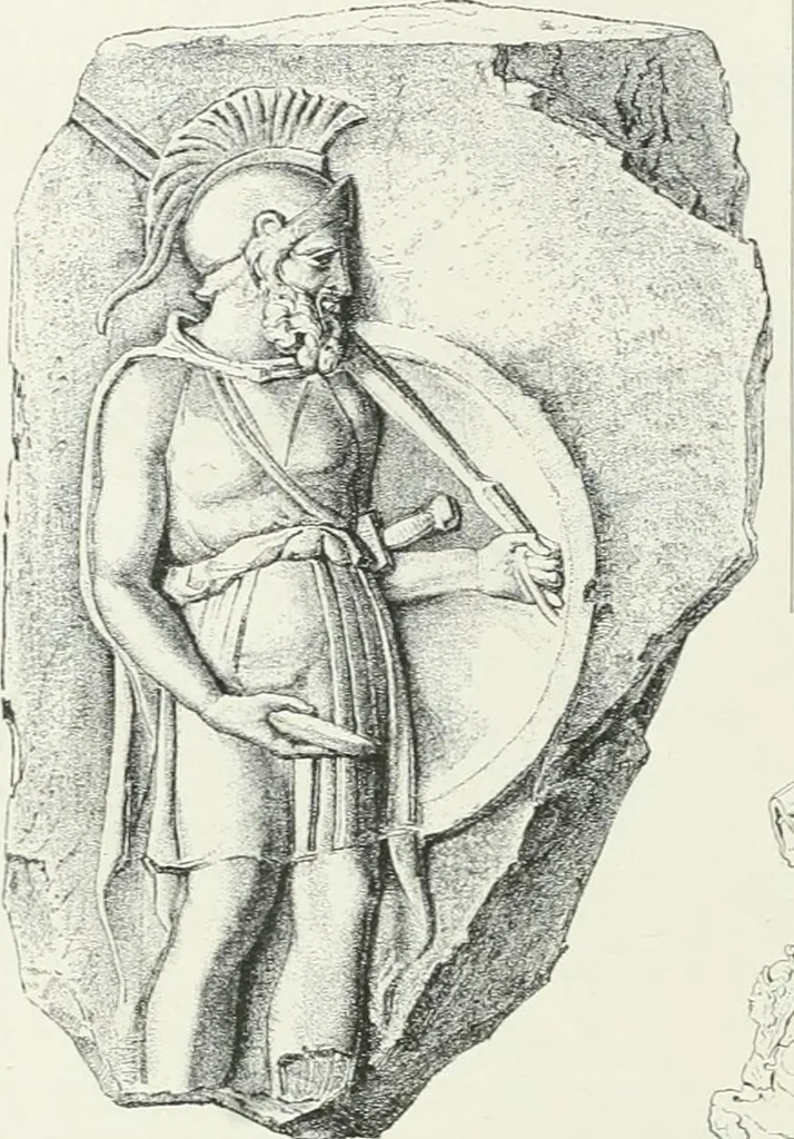 An illustration from Denkmäler des klassischen Altertums, zur Erläuterung des Lebens der Griechen und Römer in Religion, Kunst und Sitte, 1887, leaf 765