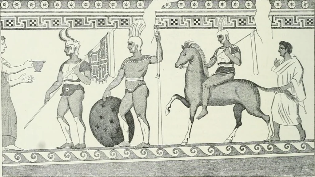 An illustration from Denkmäler des klassischen Altertums, zur Erläuterung des Lebens der Griechen und Römer in Religion, Kunst und Sitte, 1887, leaf 781