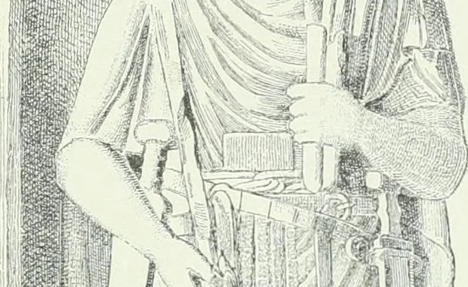 An illustration from Denkmäler des klassischen Altertums, zur Erläuterung des Lebens der Griechen und Römer in Religion, Kunst und Sitte, 1887, leaf 786