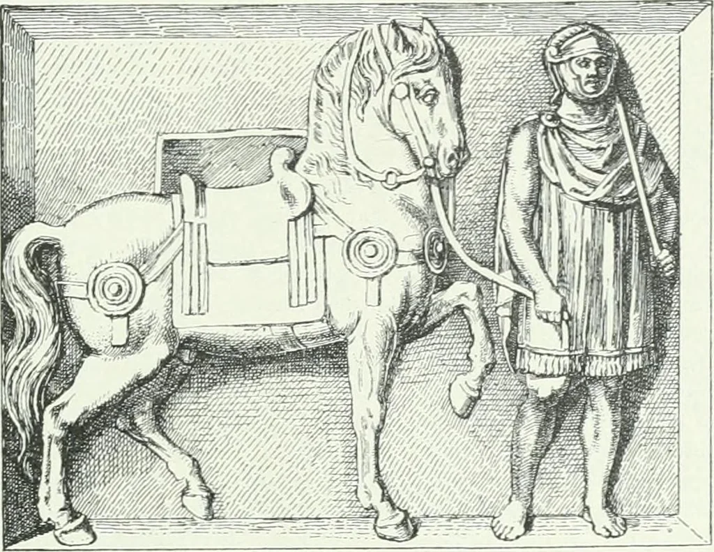 An illustration from Denkmäler des klassischen Altertums, zur Erläuterung des Lebens der Griechen und Römer in Religion, Kunst und Sitte, 1887, leaf 790
